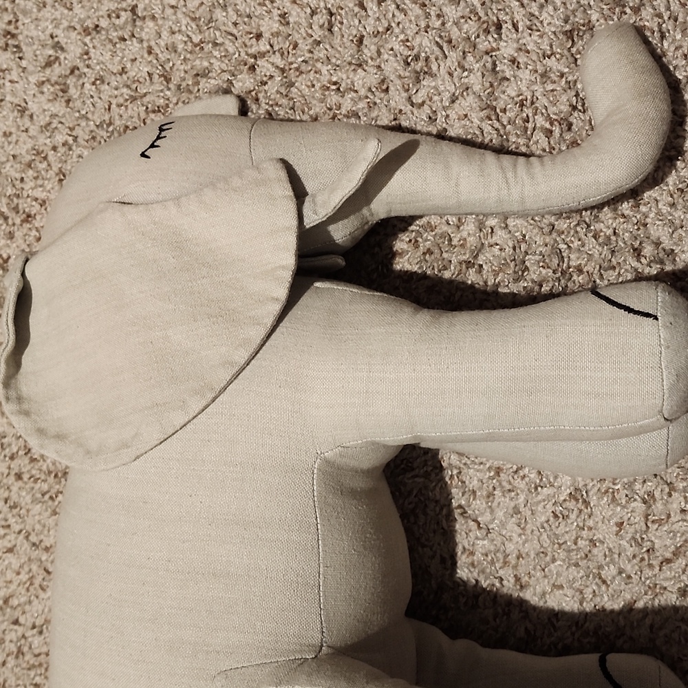 Restoration Hardware Stuffed Elephant